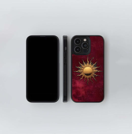 Gold Sun Blush Glass Case