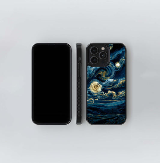 Midnight Sky Whirl Glass Case