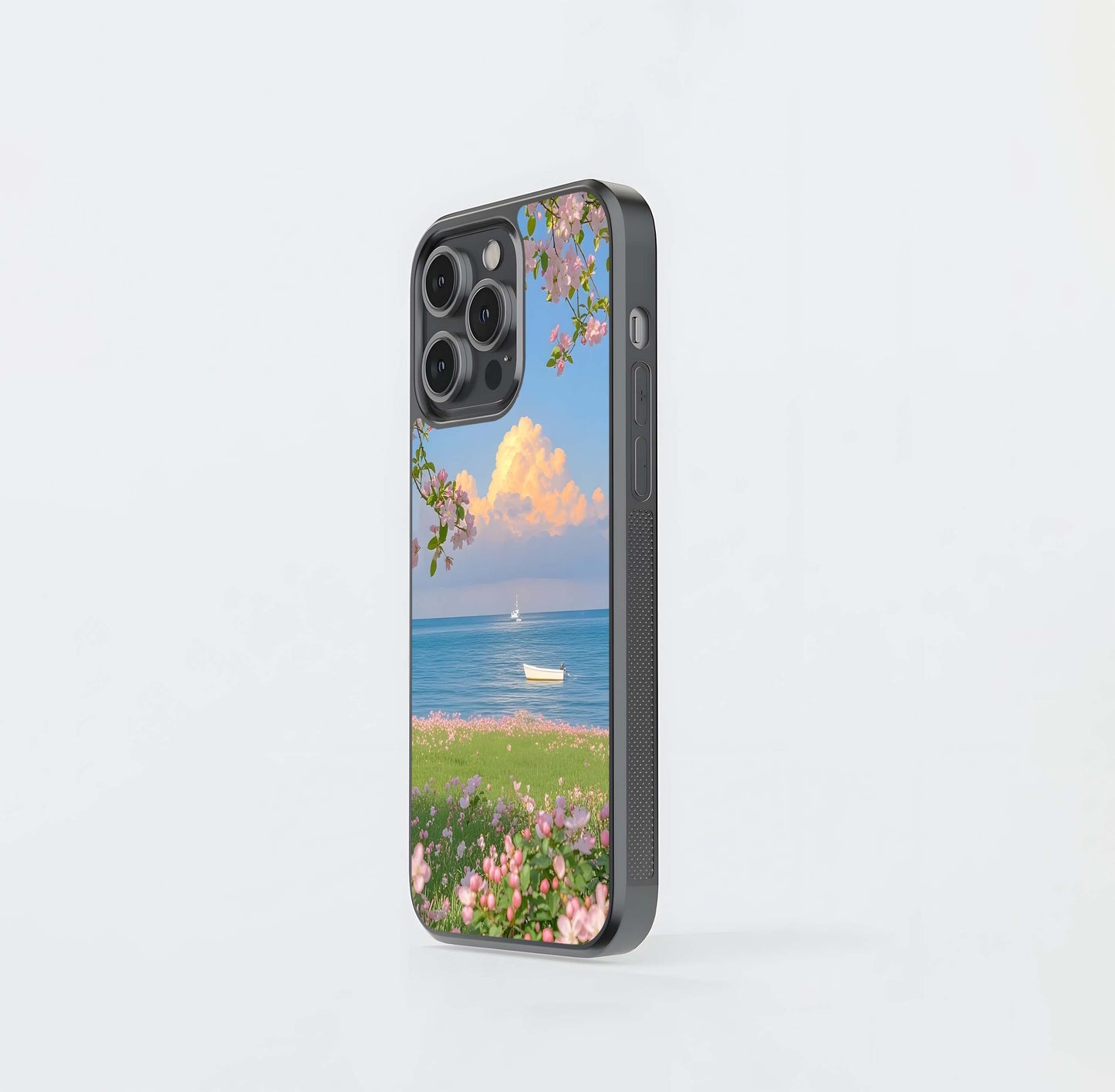 Blossom Coastline Meadow Glass Case