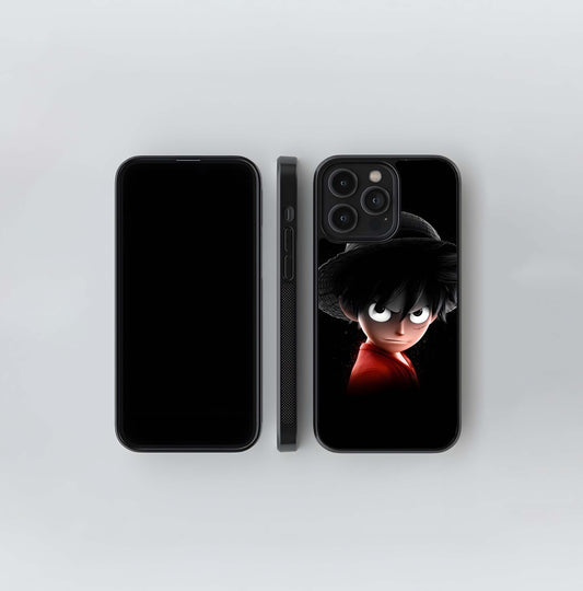 Monochrome Luffy Glass Case