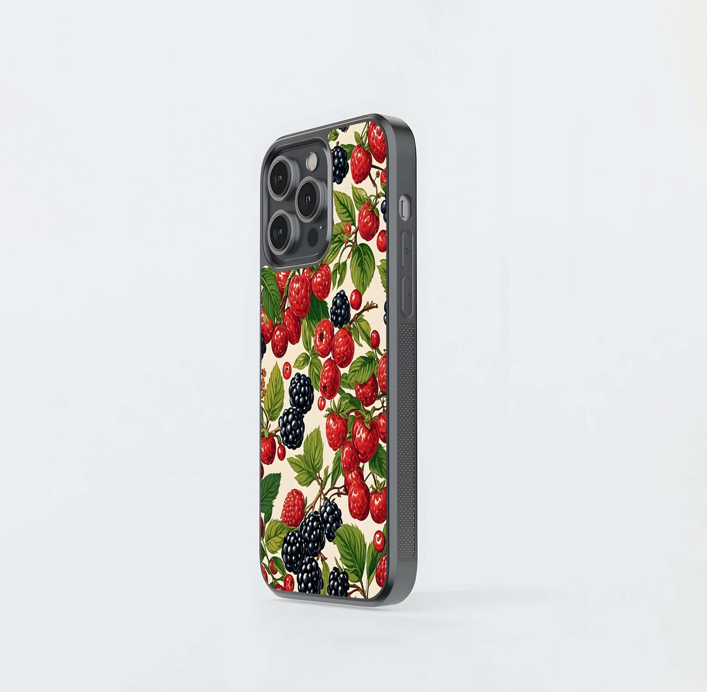 Mixed Berry Collage Glass Case