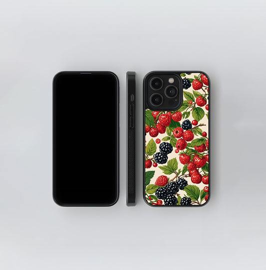 Mixed Berry Collage Glass Case