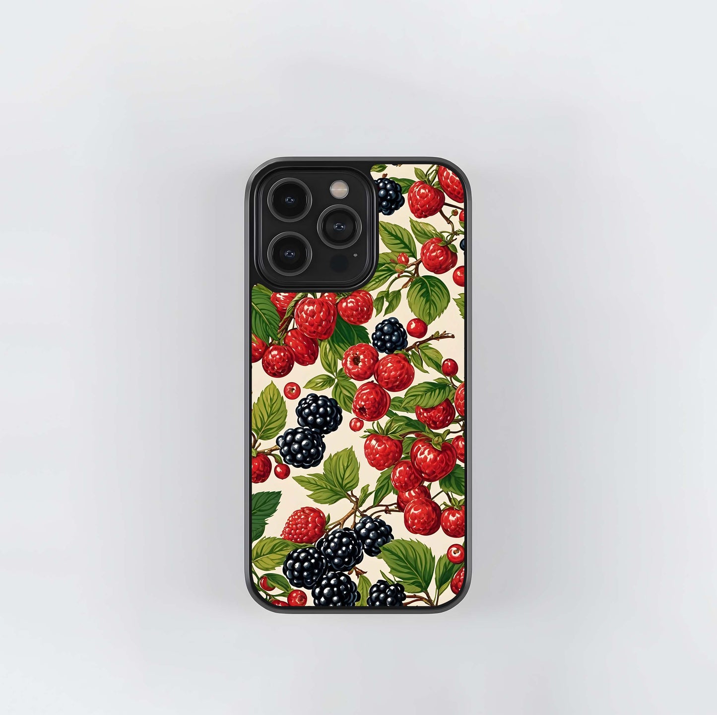 Mixed Berry Collage Glass Case