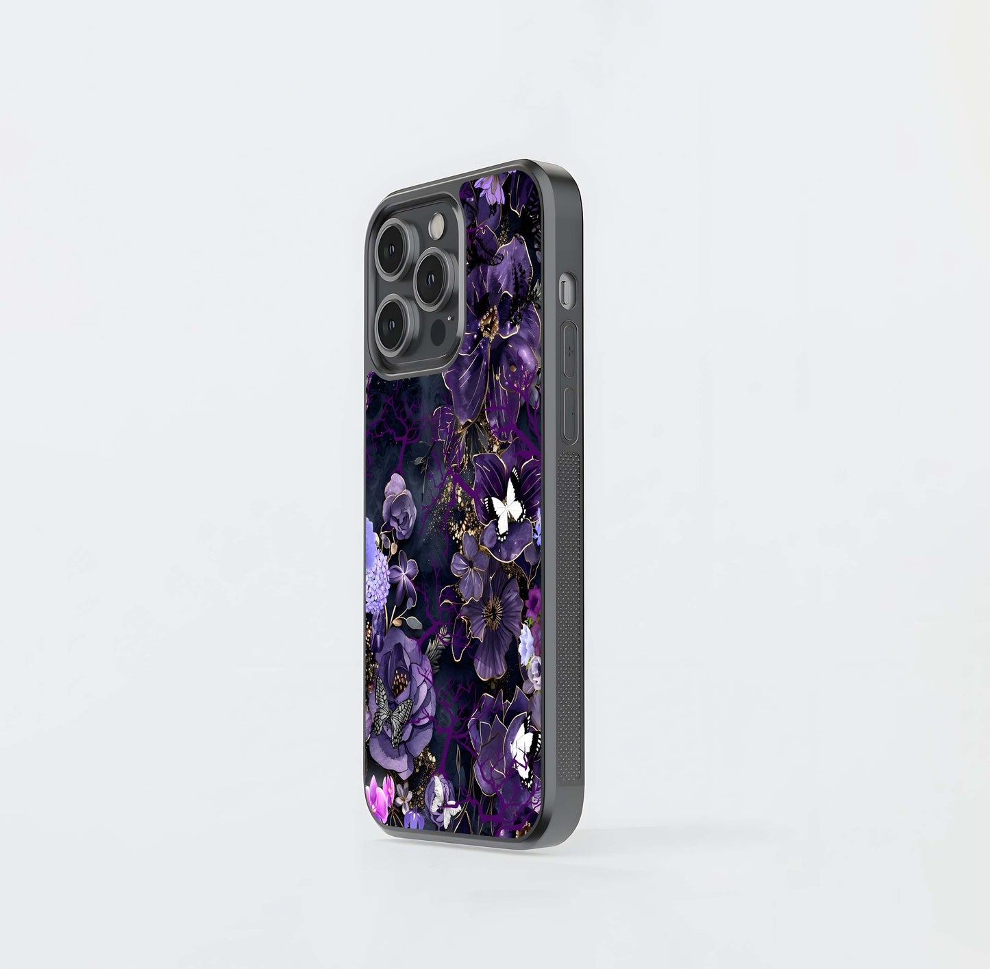 Royal Midnight Bloom Glass Case