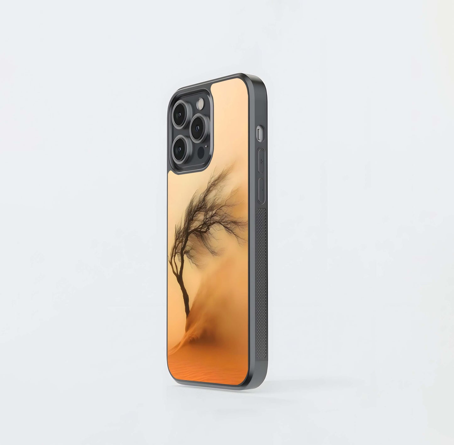 Sandstorm Silhouette Tree Glass Case