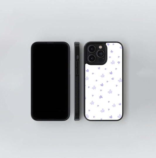 Scattered Lavender Blooms Glass Case