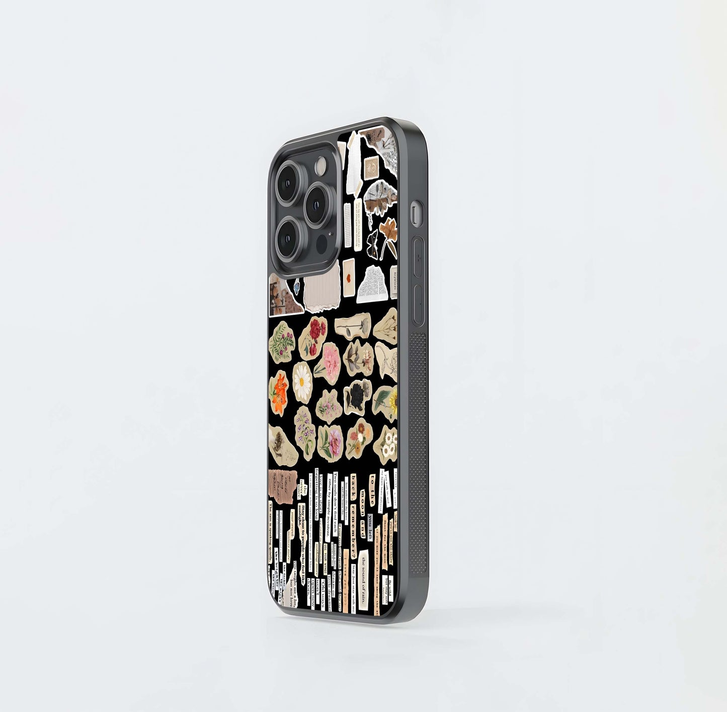 Scrapbook Ephemera Sticker Sheet Glass Case