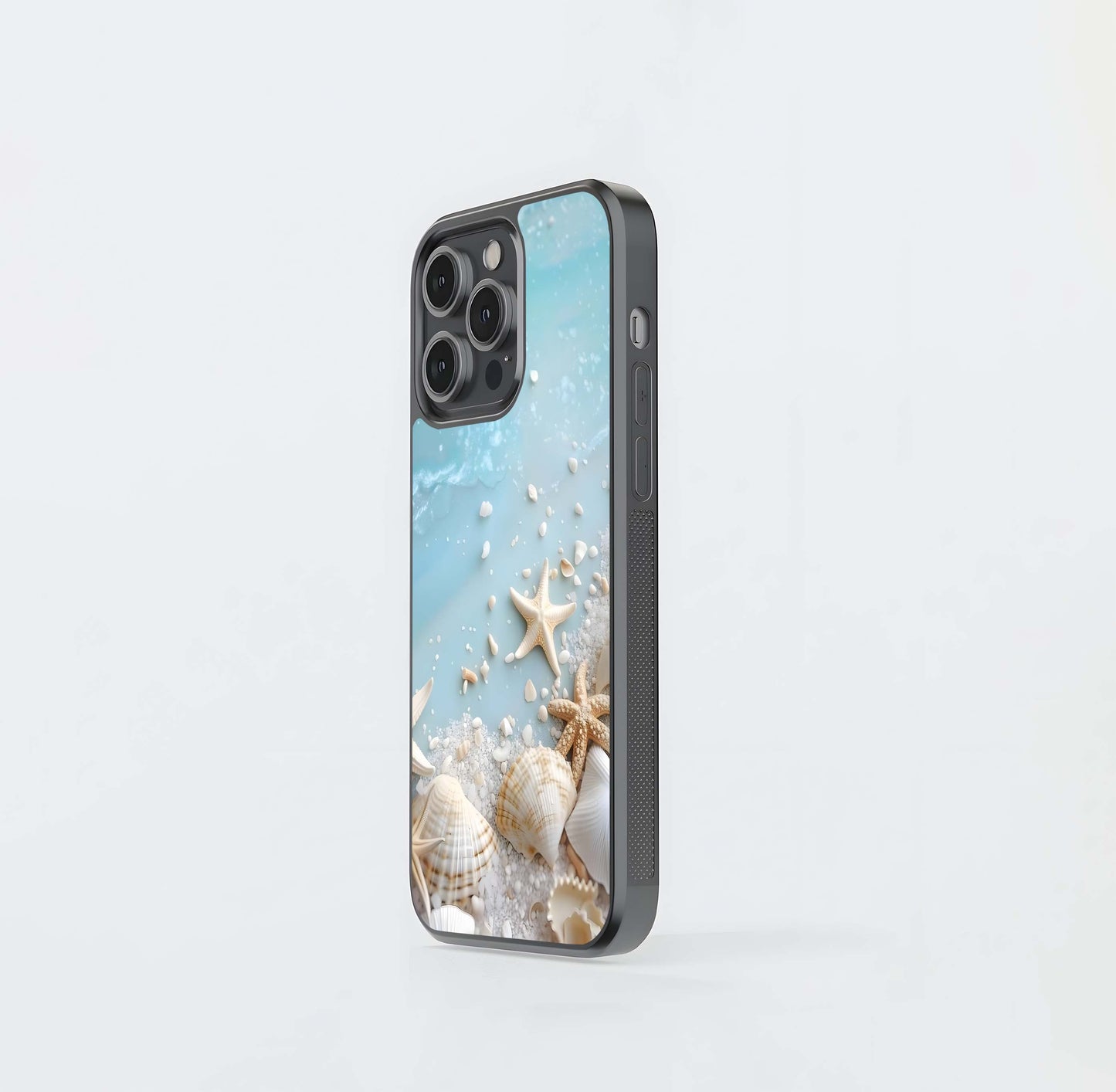 Seashell Starfish Shoreline Glass Case