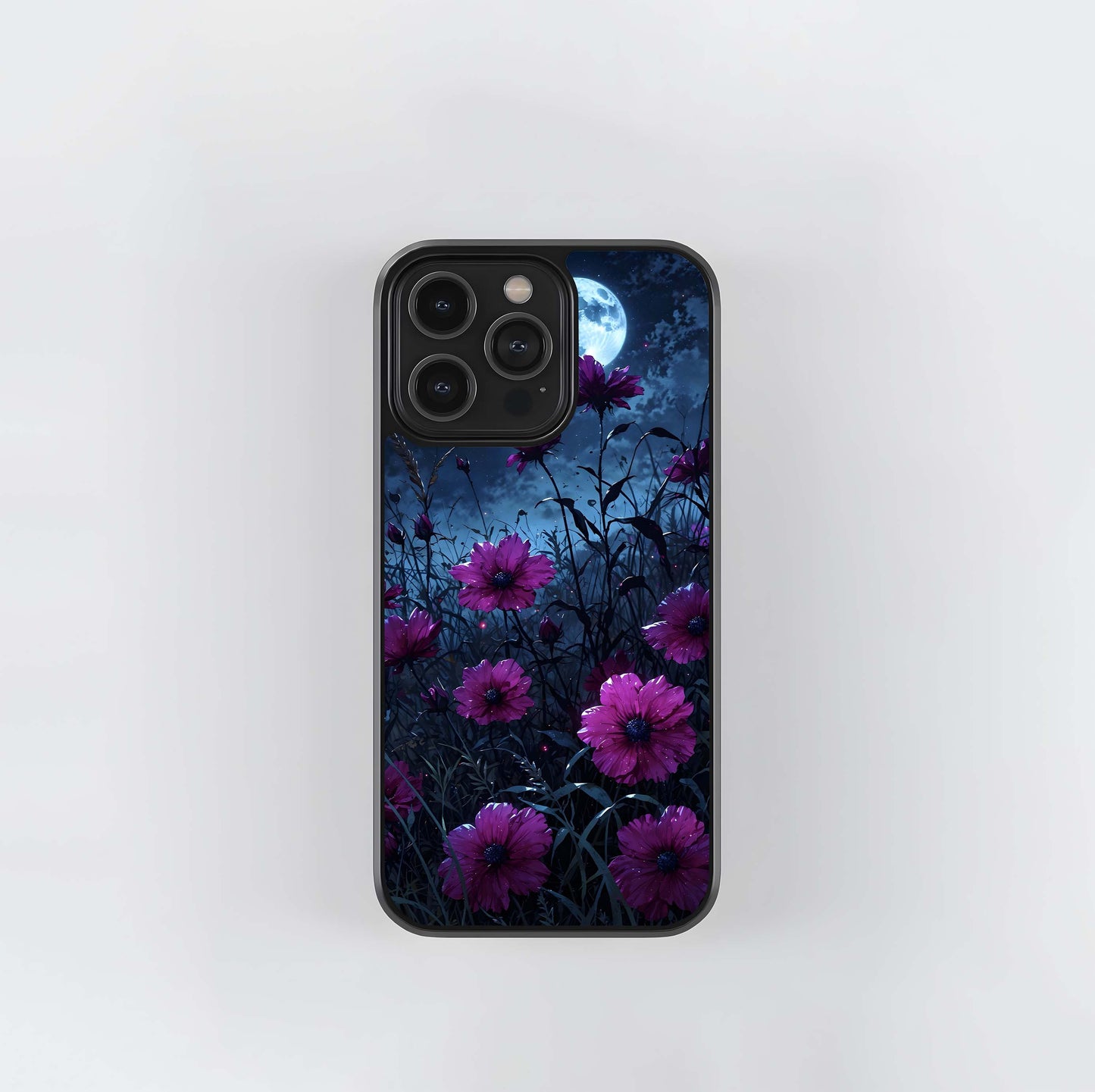 Moonlit Petal Dreams Glass Case