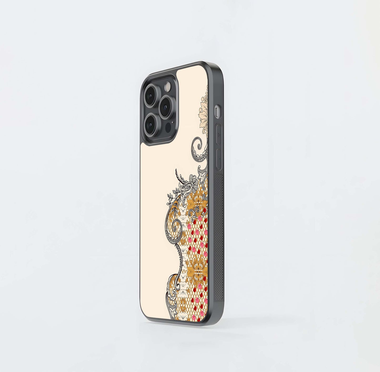 Regal Rose Mesh Glass Case