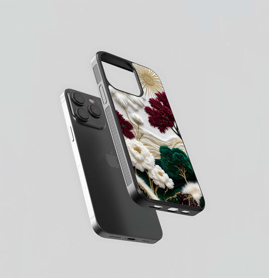 Radiant Bloom Elegance Glass Case/ Cover