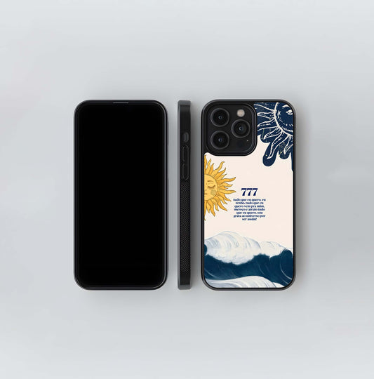 Aesthetic Sun Quote Glass Case