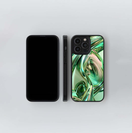 Abstract Neon Shards Glass Case
