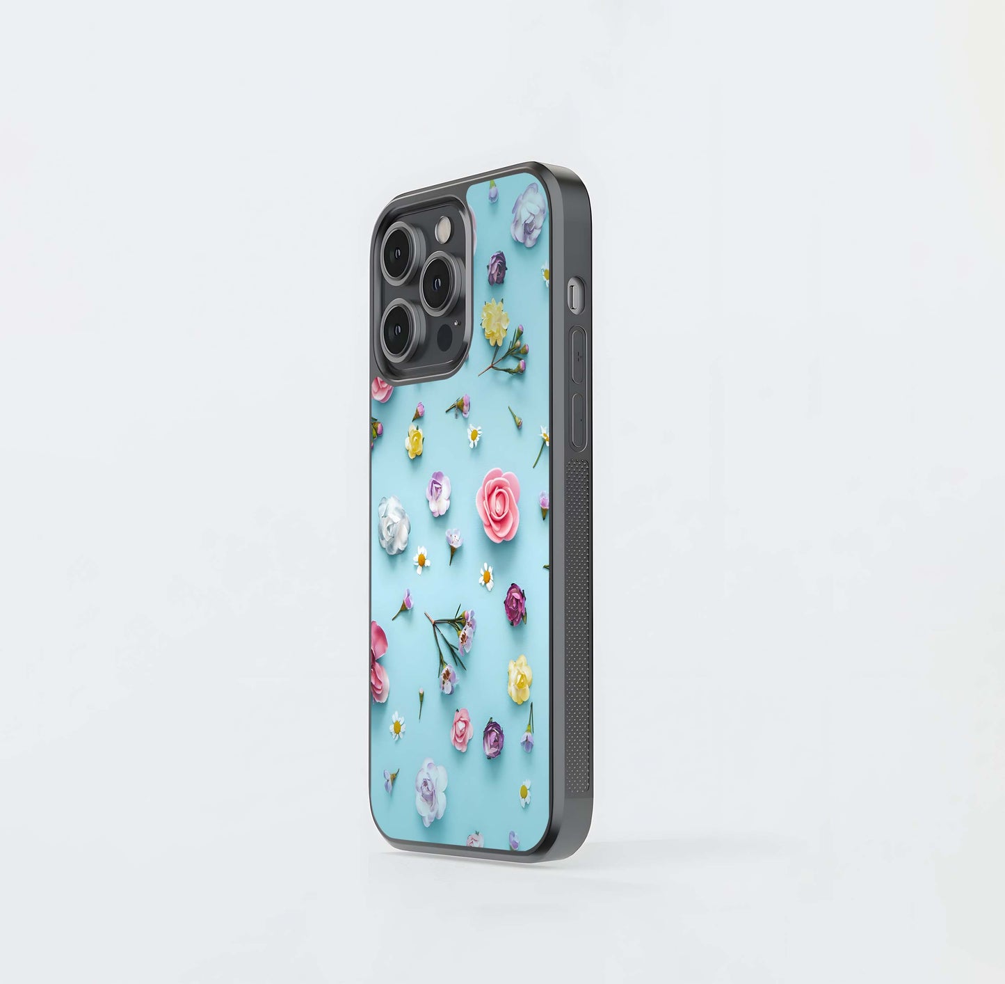 Spring Petal Scatter Glass Case