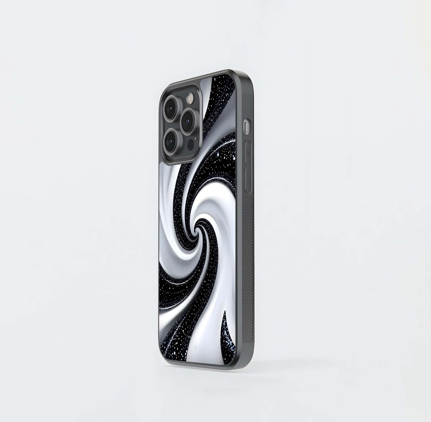Starlight Monochrome Swirl Glass Case