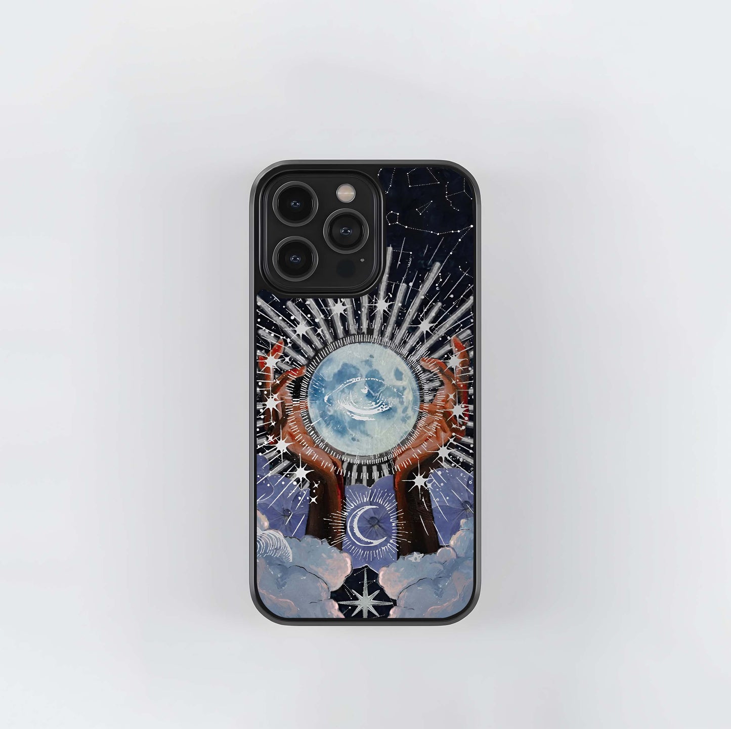 Vibrant Neon Glitch Background Glass Case