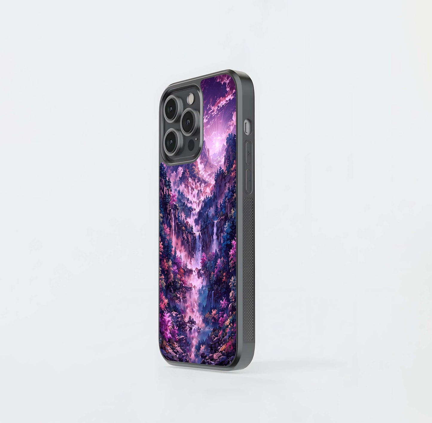 Mystic Cascade Peaks Glass Case