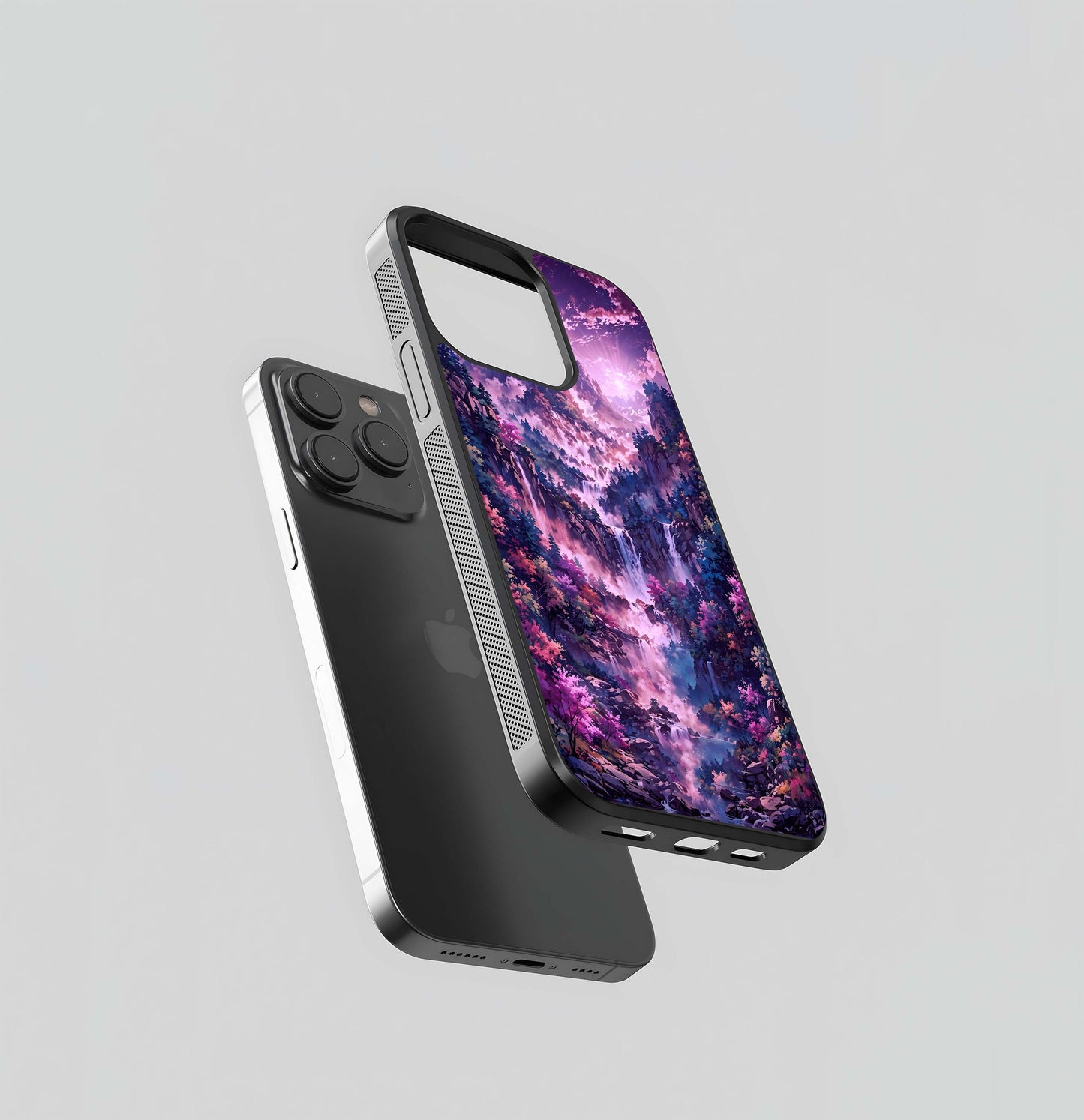 Mystic Cascade Peaks Glass Case