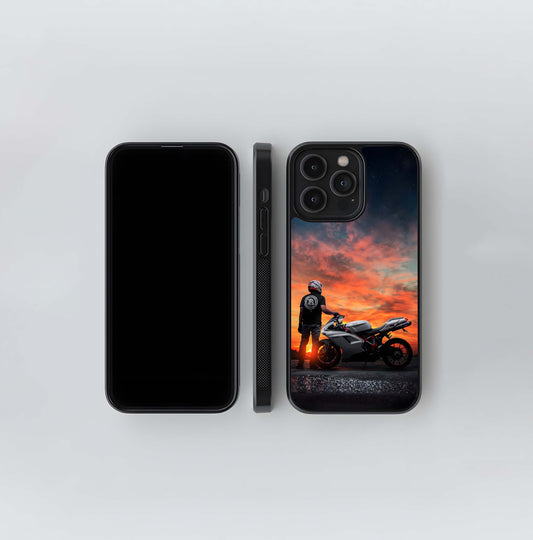 Sunset Ducati Dream Glass Case