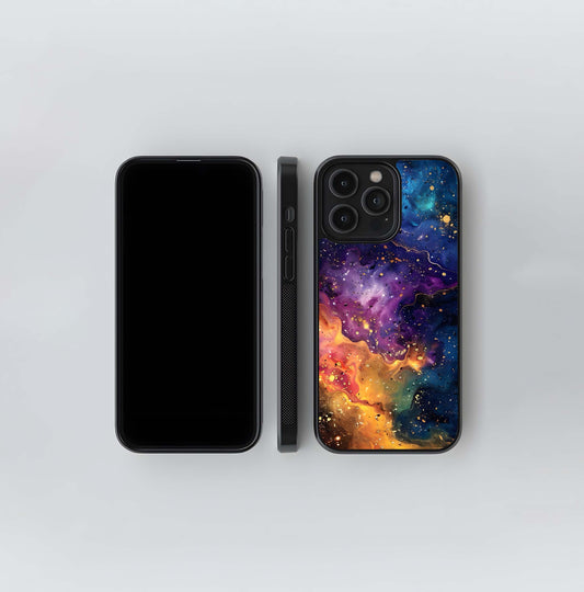 Nebula Galaxy Glow Glass Case
