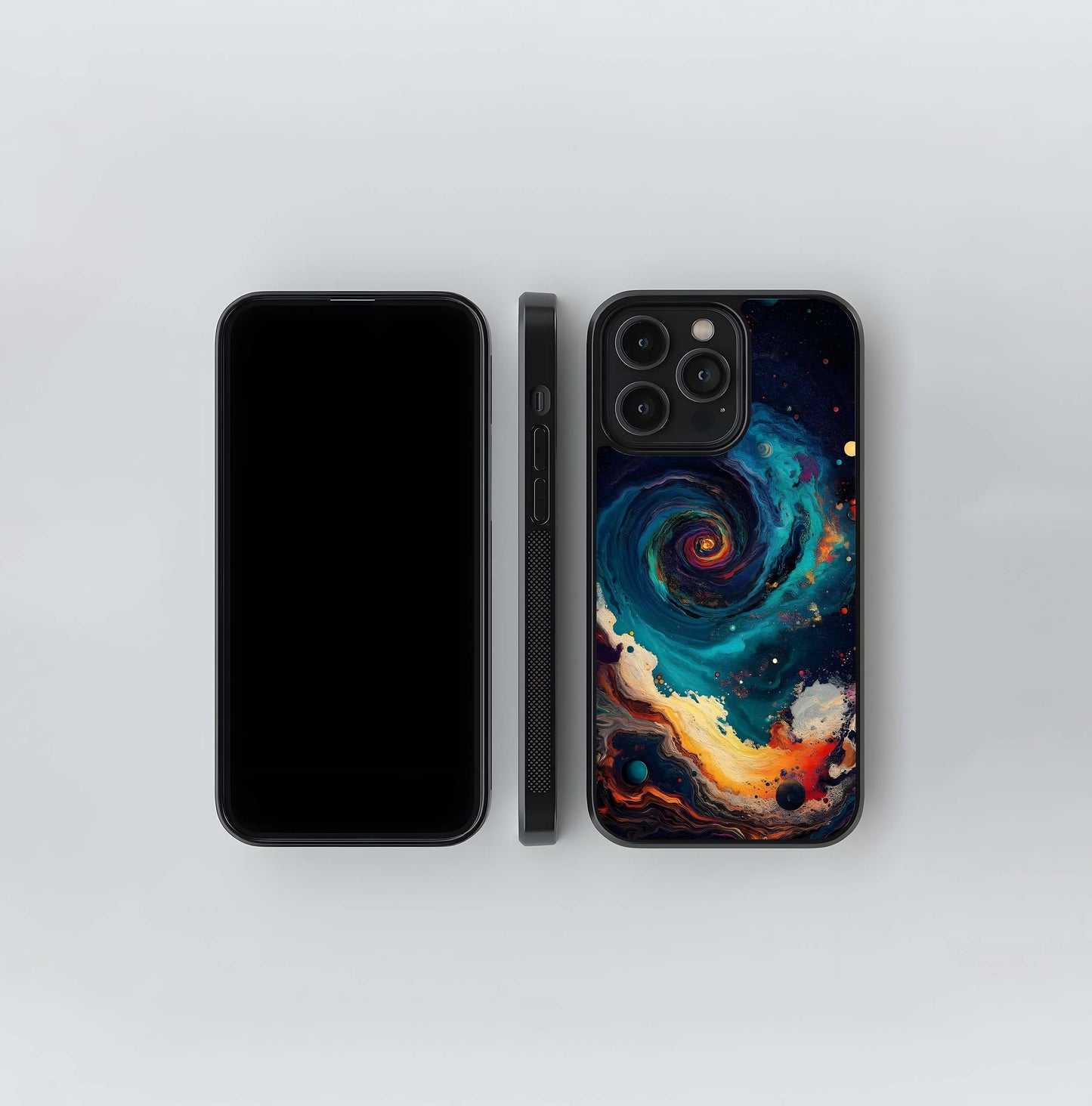 Galactic Vortex Fire Glass Case