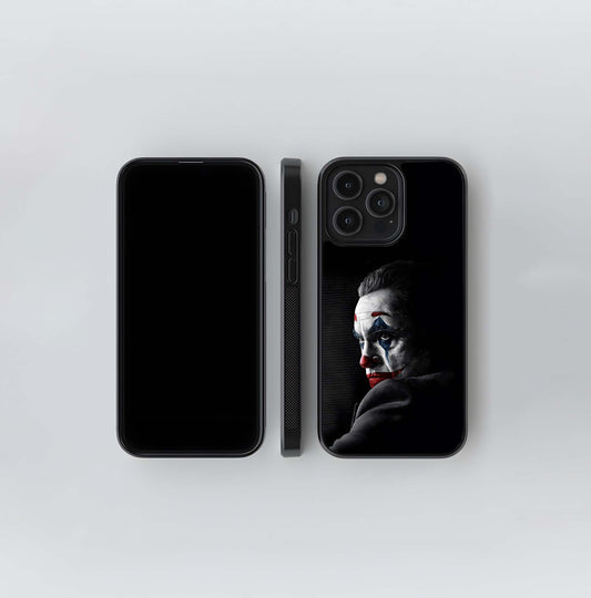 Textured Joker Portrait Glass Case