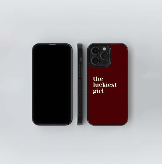 The Luckiest Girl Glass Case