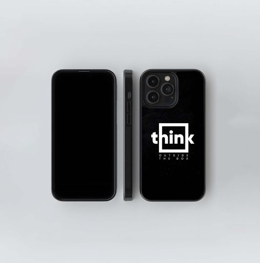 Think Outside the Box Logo Glass Case