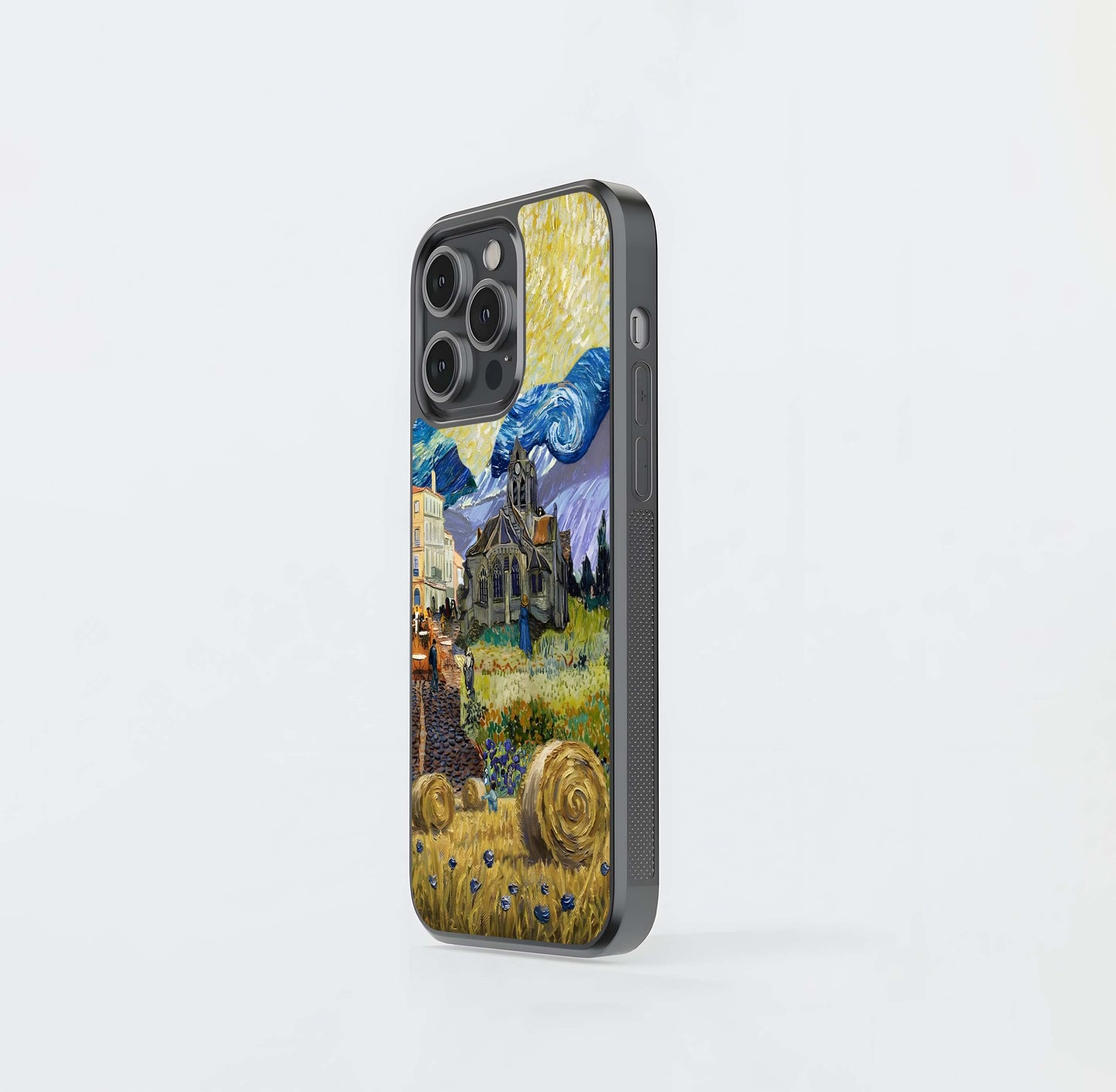 van gogh collage Glass Case