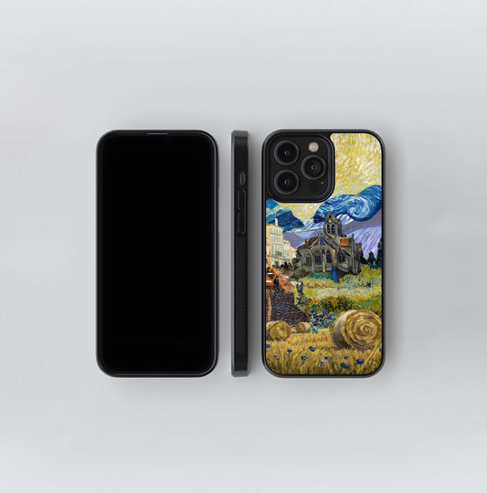 van gogh collage Glass Case