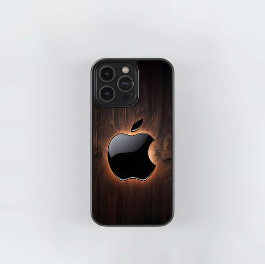 Glowing Wood Apple Glass Case