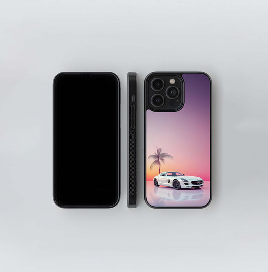 Vaporwave Mercedes SLS Glass Case