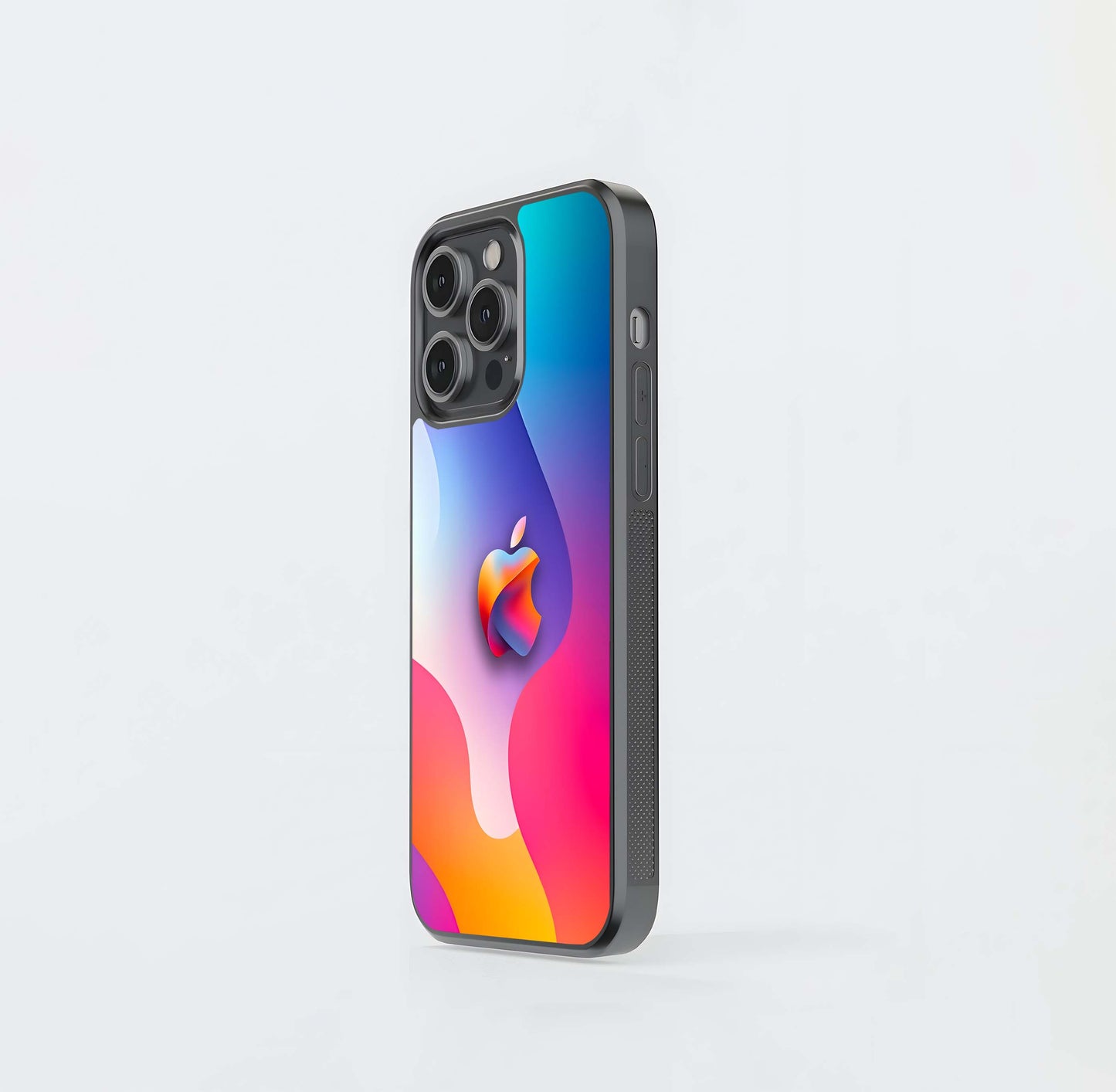 Vibrant Abstract Apple Glass Case