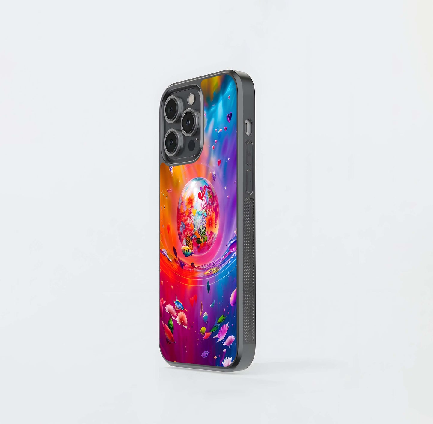 Vibrant Cosmos Glass Case