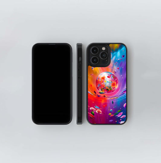 Vibrant Cosmos Glass Case