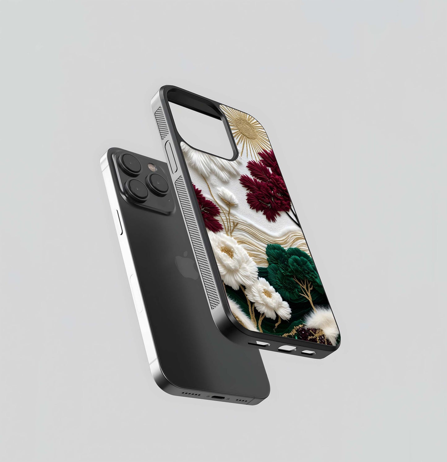 Radiant Bloom Elegance Glass Case