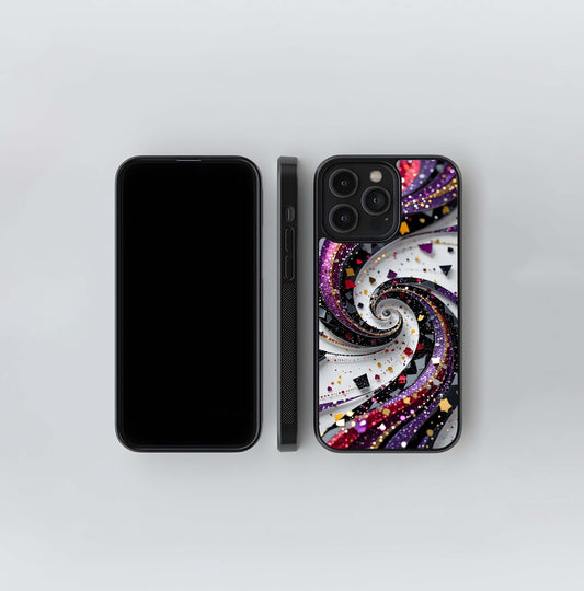 Vortex of Confetti Glass Case