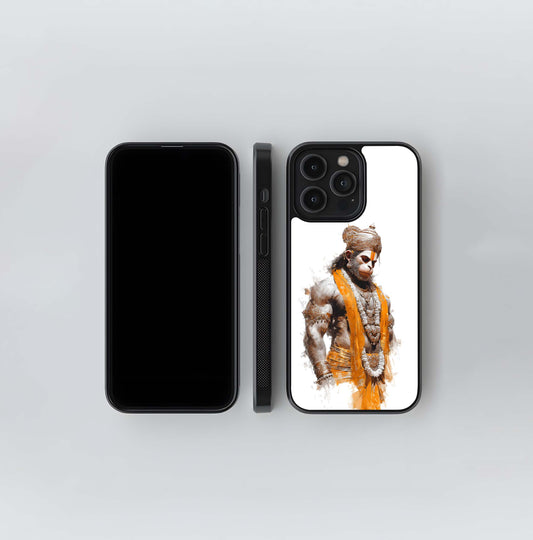 Warrior Hanuman Sketch Glass Case