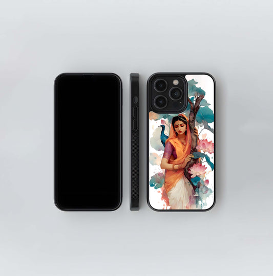 Watercolour Lotus Maiden Glass Case