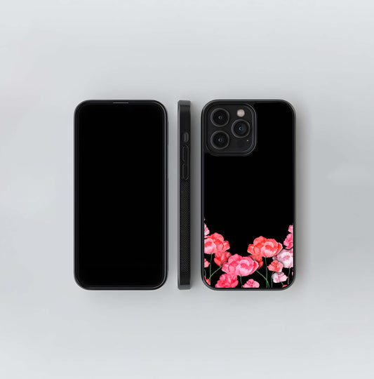 Velvet Bloom Frame Glass Case