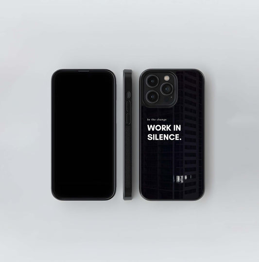Work in Silence Skyscraper Glass Case