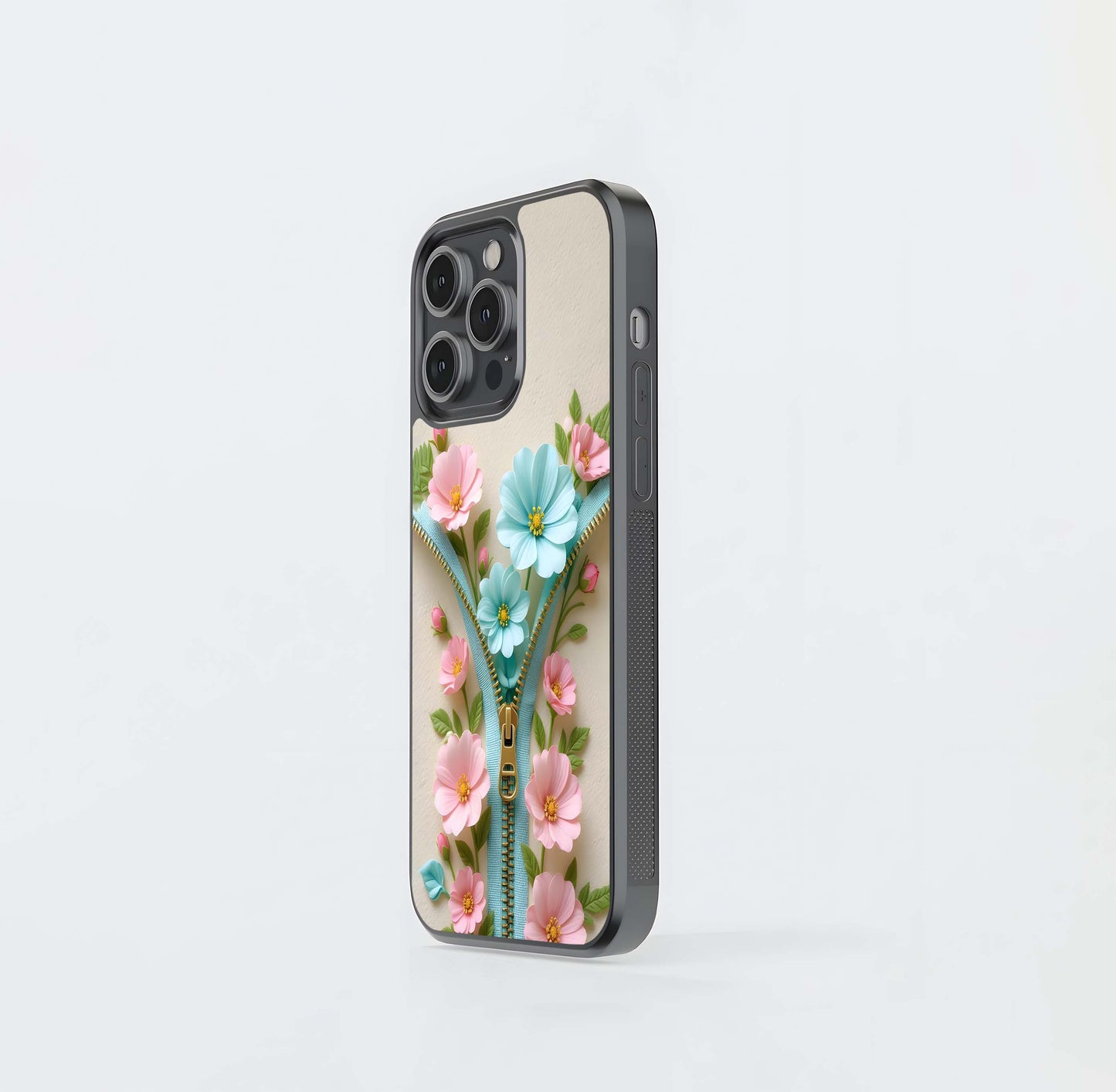Zipper Blossom Reveal Glass Case
