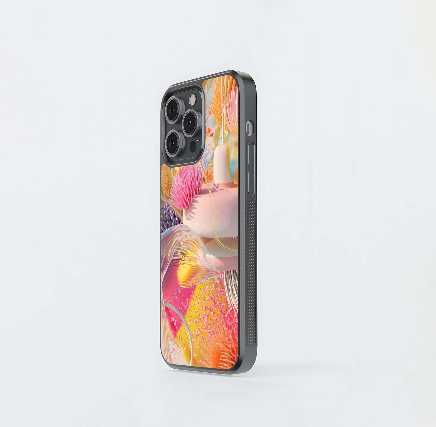 Abstract Bloom Mix Glass Case