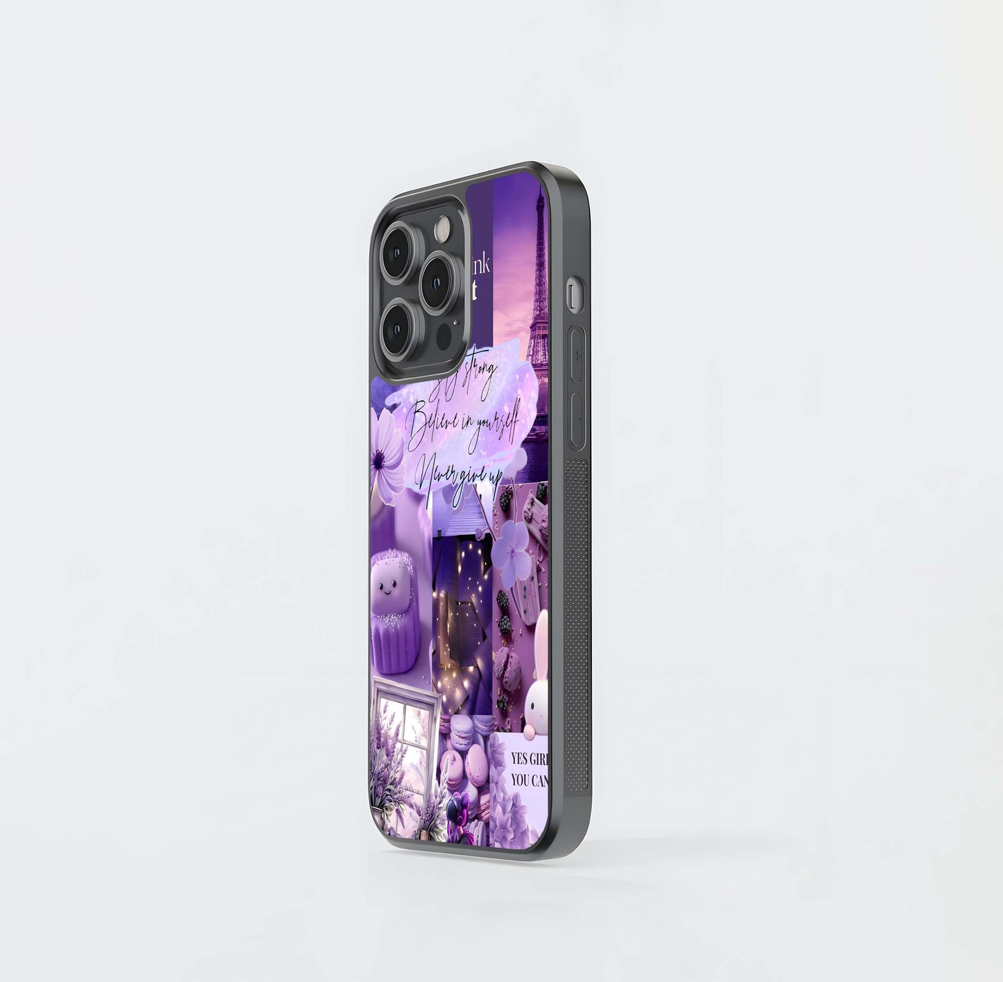 Dreamy Purple Vibes Glass Case