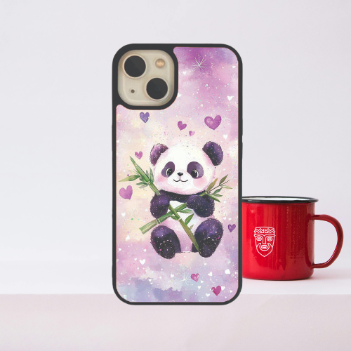 Baby Heart Panda Glass Case / Cover
