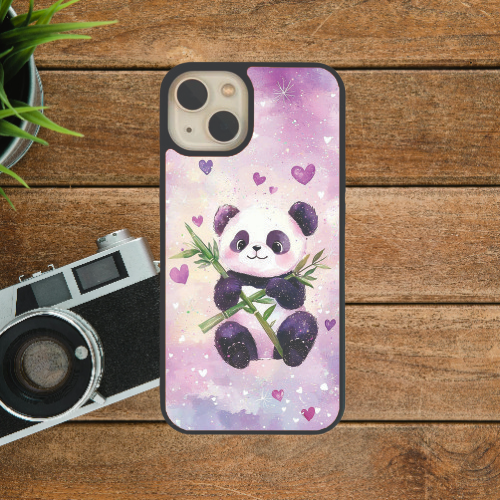 Baby Heart Panda Glass Case / Cover