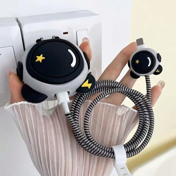 Cute Animal prolet charger case & protector Cable APPLE IPHONE SILICON CASE Adorable star-themed charging accessory