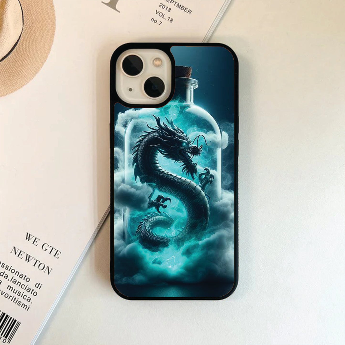Dragon On Bottle Themed Glass Case / Cover