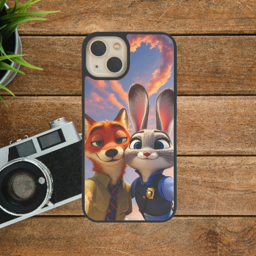 Cute Bunny Fox Glass Case / Cover