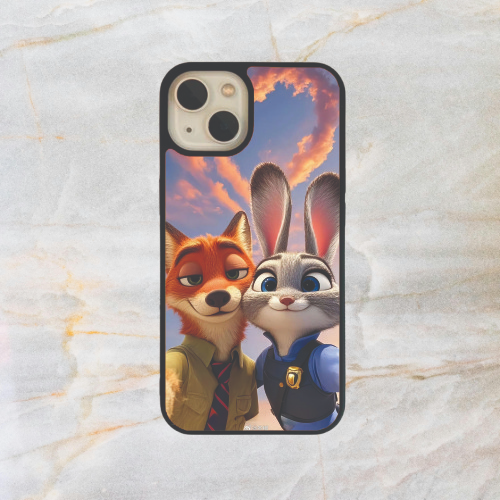 Cute Bunny Fox Glass Case / Cover